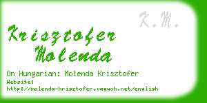 krisztofer molenda business card